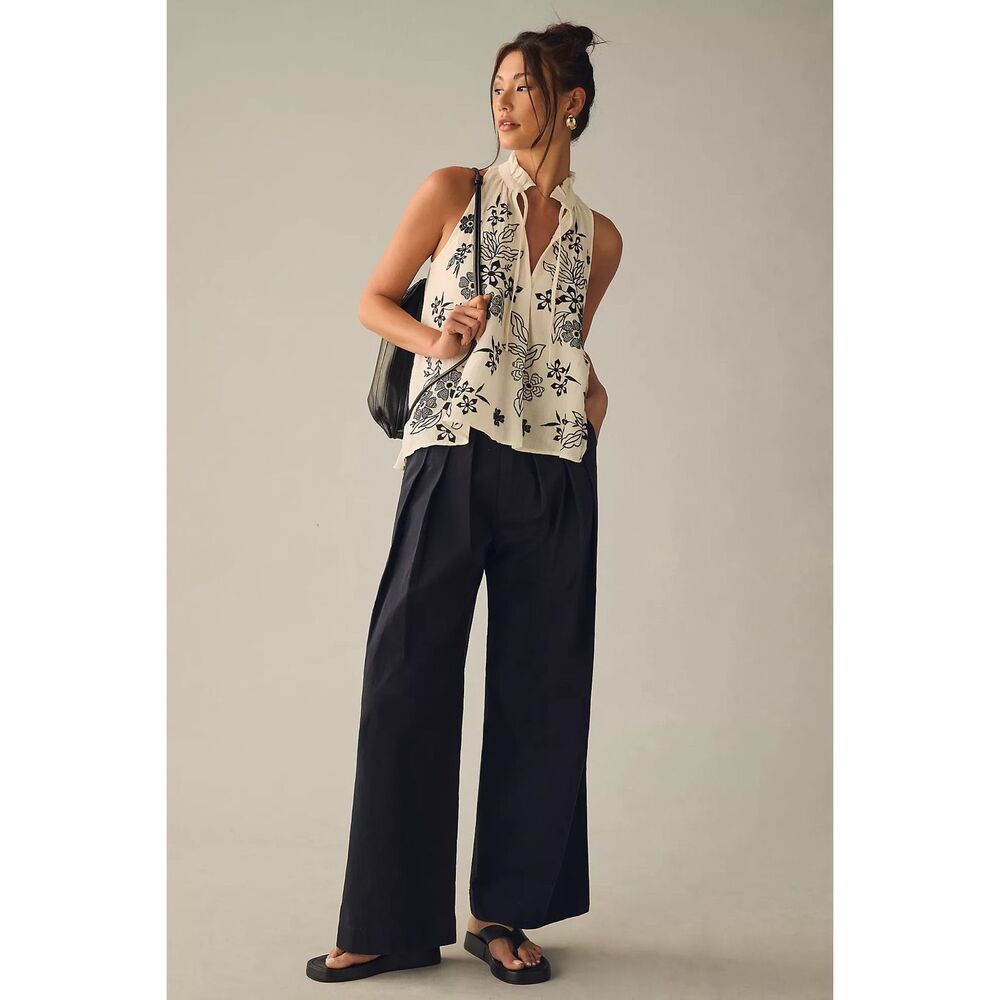 Anthropologie Pilcro The Tavi Embroidered Tank Blouse Size XLP